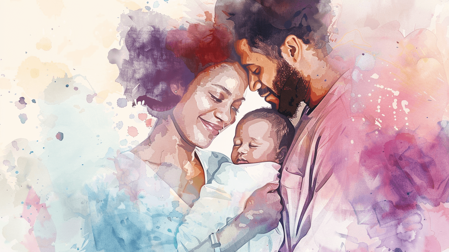 Partner supporting new mother